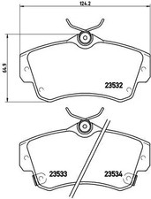 FRONT BRAKE PAD SET DISC BRAKE