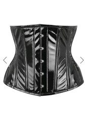 Corset Story Black PVC Hip