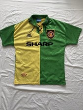 Original *RARE* Manchester United 1992 Away Football Shirt Newton Heath M E301