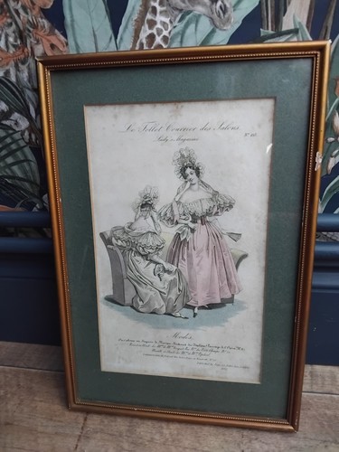 Antique 1832 framed - framed, french
