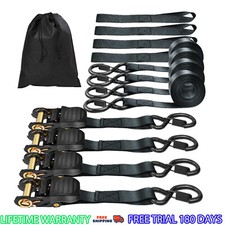 4 x Retractable Ratchet Straps