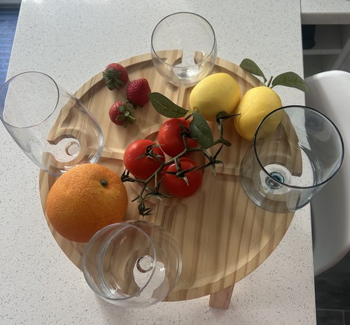 Portable wine picnic table - portable,