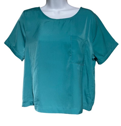 Pleione teal satin short - pleione,