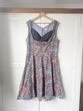 Lindy Bop Blue Multi Floral