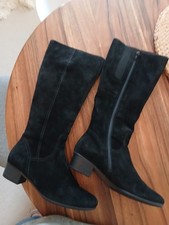 Gabor ladies black suede boots - ladies,