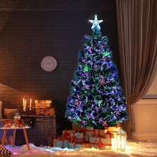 Fibre optic christmas tree - christmas,