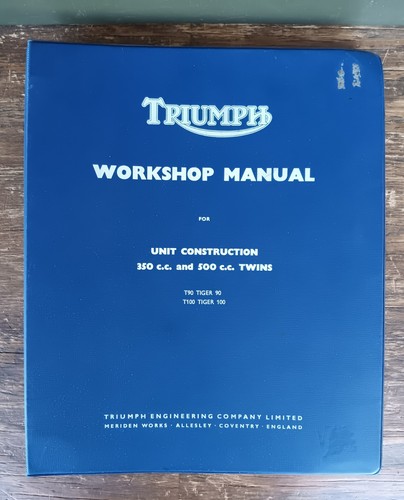 Triumph workshop manual unit - manual,