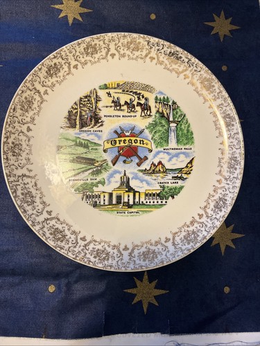 Vtg oregon plate - vtg, horses