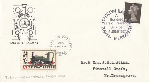 Trains talyllyn railway letter - trains,