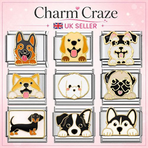 Dog italian charm - charm, 9mm