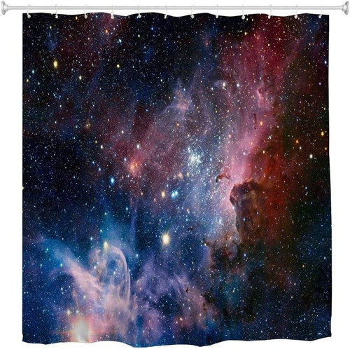 Space shower curtain galaxy - space,
