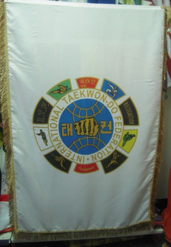 Itf taekwondo turtle flag - turtle,
