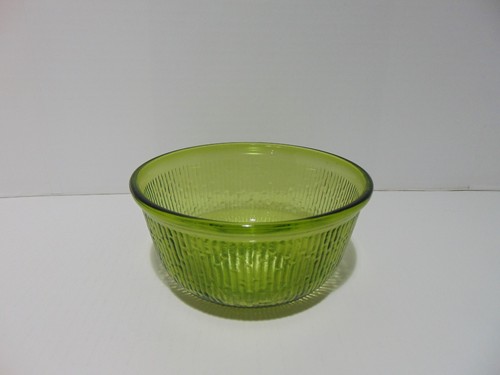 Green glass cereal bowl - cereal, mixing