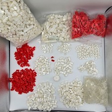 Betta Bilda Red & White Bricks 1960s – Building Blocks, Curved, Trim & Connector