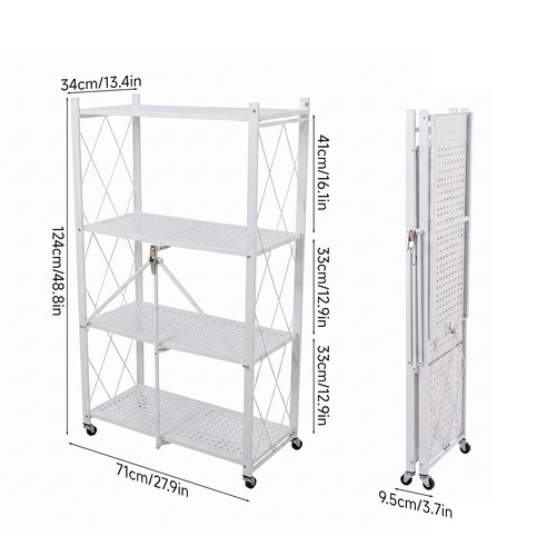 Foldable metal storage rack - metal,
