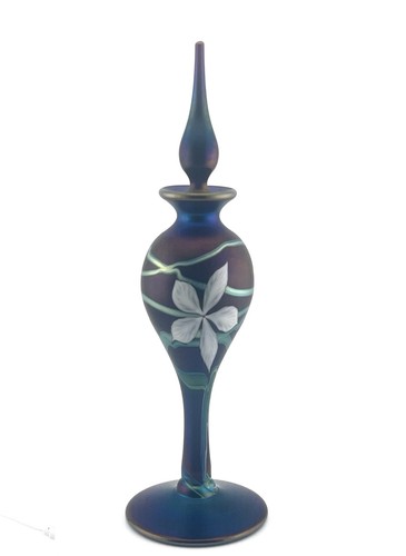 Okra glass tall - okra, orchid