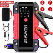 6000A Jump Starter Power Pack 12V Car Battery Booster Jump Starter & Jump Pack