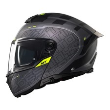 MT Atom 2 Destiny C2 Matt Black Fluo Flip Up Motorcycle Motorbike Helmet Medium