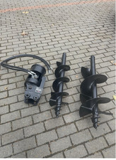 HYDRAULIC AUGER FOR MINI DIGGER 30CM AND 20CM AUGERS INCLUDED 25MM PINS NEW