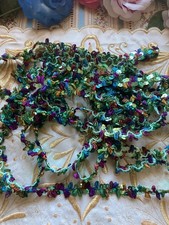 6m Vintage Decorative Sequin and Ribbon Detail Fabric Braid/Trimming