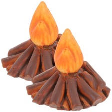  2 Pcs Mini Fire Model