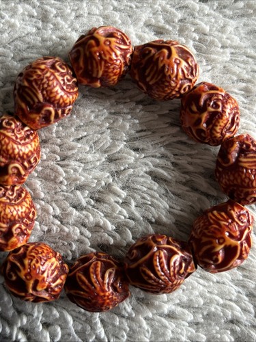 Vintage dragon bead bracelet - vintage,