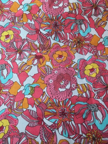 Vntg sewing fabric poppy - vntg,