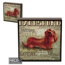 ARORA - MY PEDIGREE PALS WALL ART - DACHSHUND  - NEW IN BOX