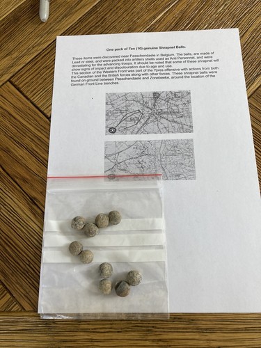 Ww1 shrapnel balls from - ww1,
