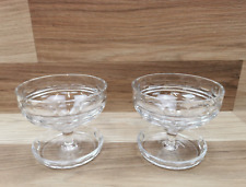 2 x Vintage Crystal Cut Glass