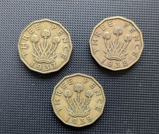 George VI 3d Three Pence coin