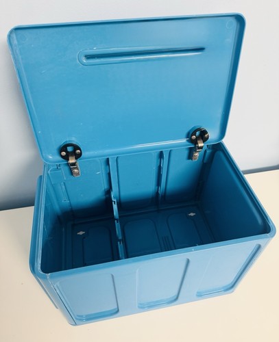 Retro blue plastic storage - retro,