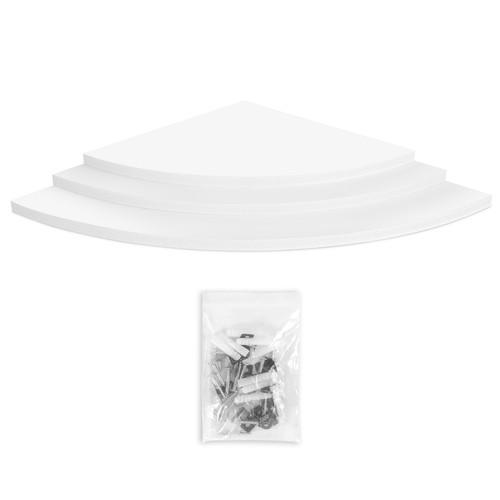 Corner wall shelf 3pcs - wall,