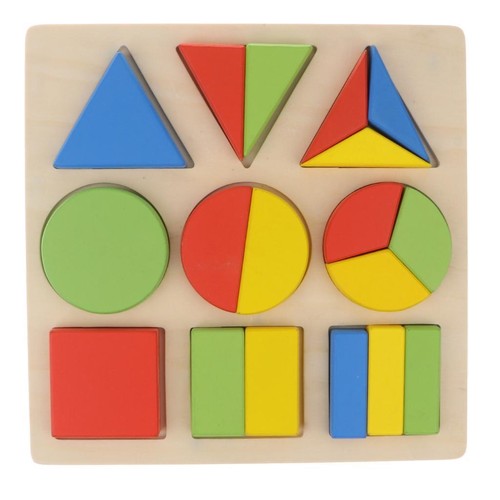 Wooden educational fraction - educational/3,