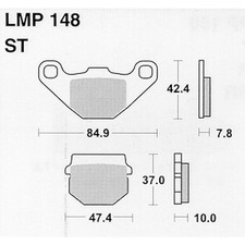 ATHENA LMP148 BRAKE PADS ADLY