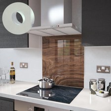 Glass Splashbacks Black Walnut