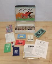 Vintage 1940s Waddingtons Totopoly Board Game - Fully Complete Except The Board