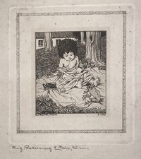 Original 1917 Etching by Ernst