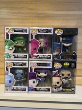 Batman Funko Pop Bundle 6 +1 Surprise  Joker Two face Penguin Mr freeze Riddler