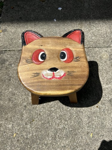 Vintage hand carved wooden - vintage,