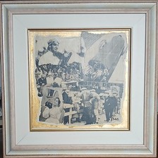 Tazio Nuvolari Coppa Della Perugina Seneca Collage 50 x 50 cm Very Rare 