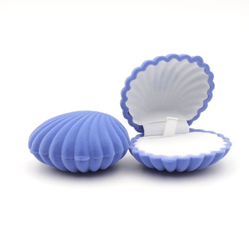 Shell velvet jewelry box - velvet,