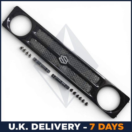 Glossy front grill with - front,