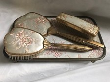 VINTAGE 4 Piece Gold Brocade