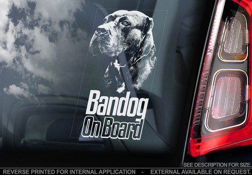 Bandog car window sticker - -,