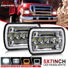 Pair 7x6" 5x7" Rectangle Led