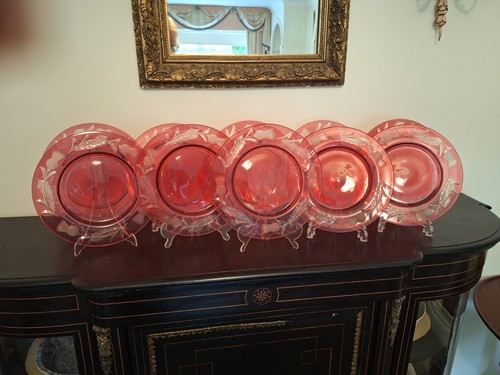 Vintage steuben cranberry - vintage,