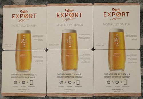 Carlsberg export beer mats - export,