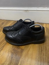Grafters M9776A Men's UK 7 Black Brogue Leather Composite Safety Toe Work Shoes
