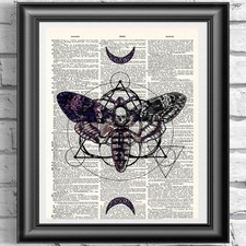 Death Moth printed on an